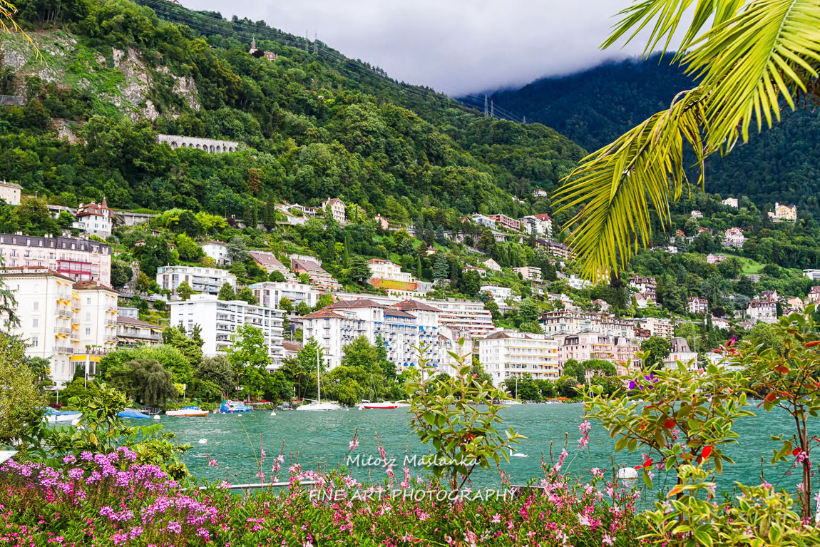 View of Montreux, Geneva lake, Switzerland