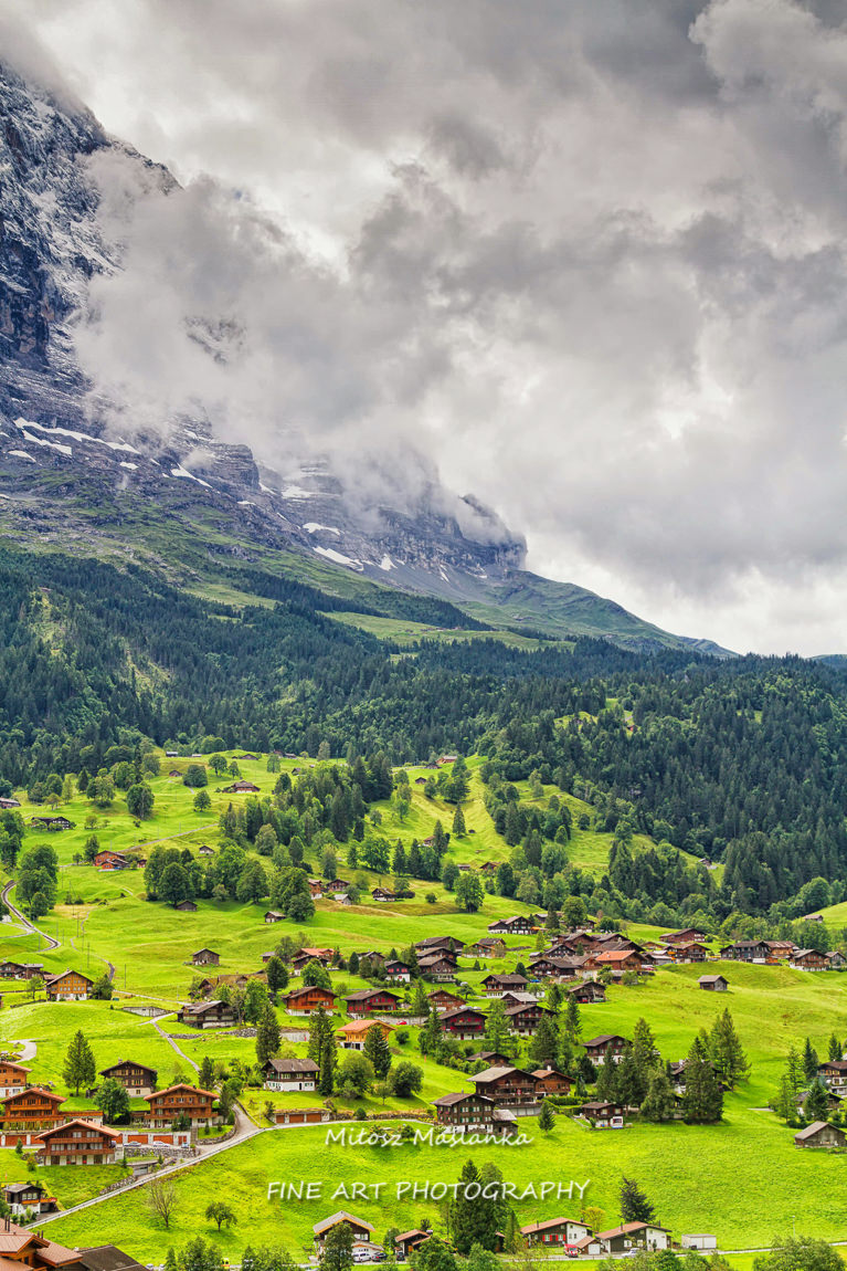 Valley in Grindelwald, Switzerland