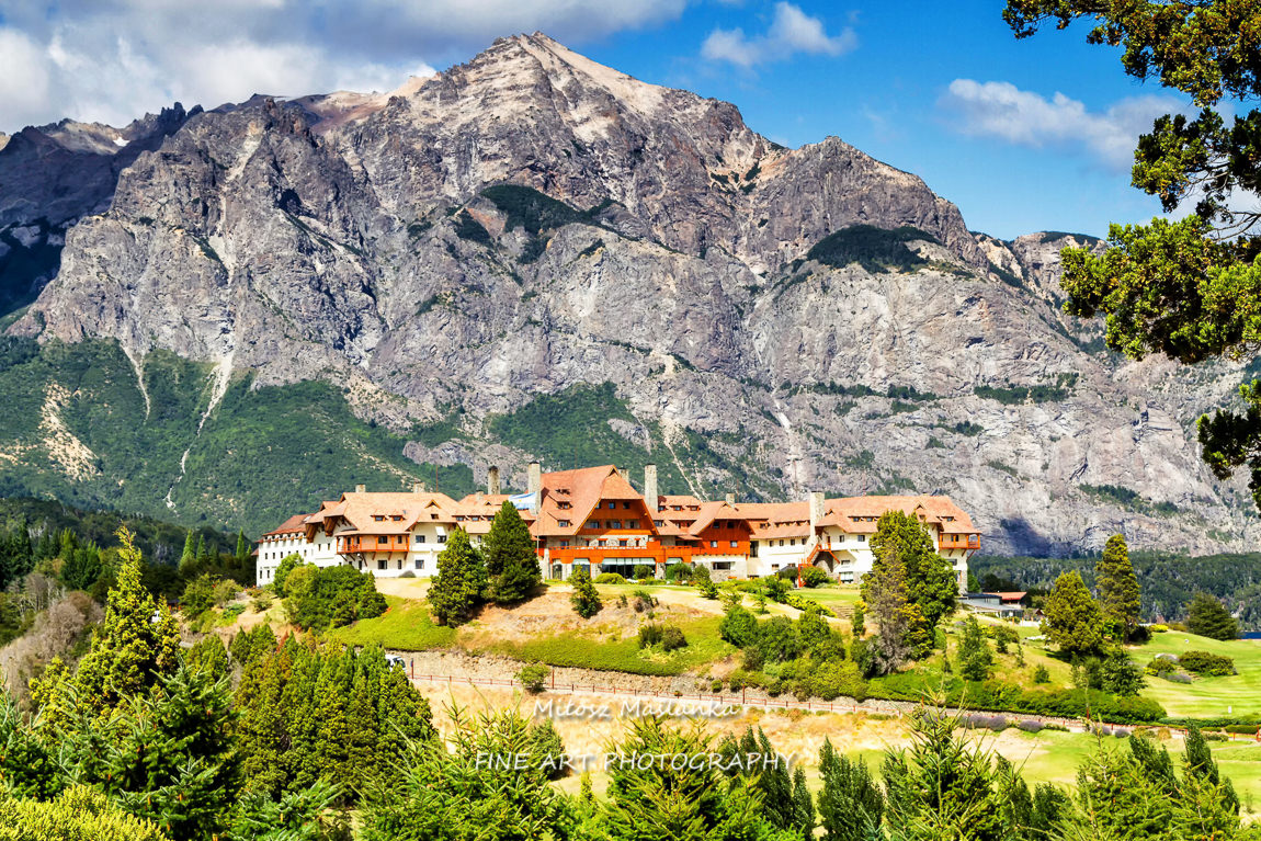 Panorama of Argentinean Andes from Llao Llao village near Bariloche, Argentina