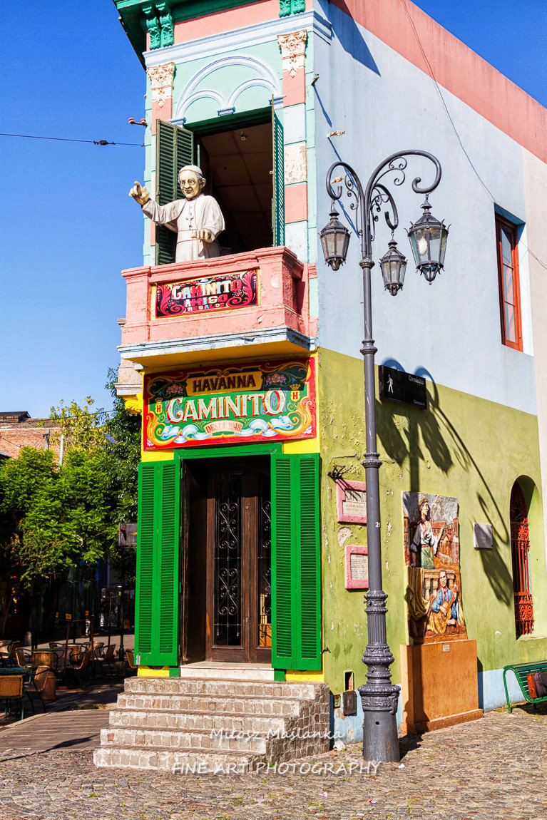 La Boca is a popular destination for tourists visiting Argentina, with its colourful houses and pedestrian street.