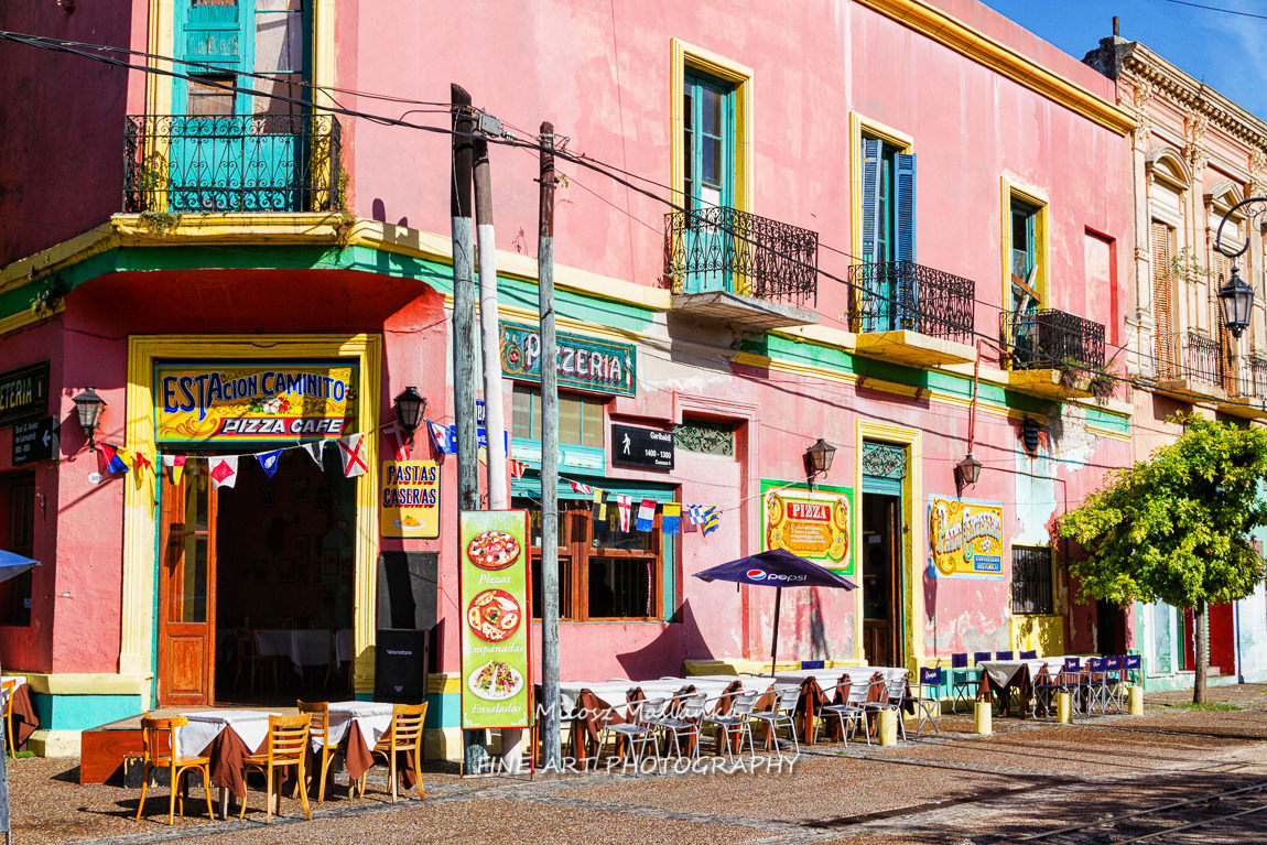 La Boca district with colorful El Caminito street