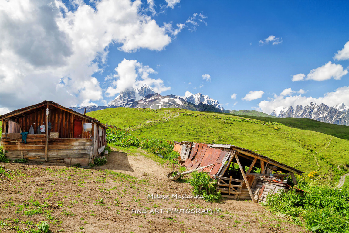 Caucasus mountain's farm, Georgia.