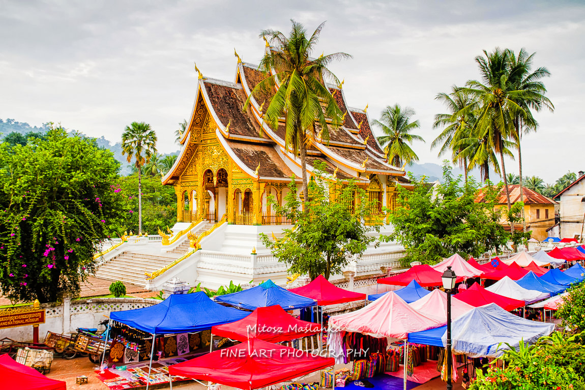 Temple in Luang Prabang Royal Palace Museum, Laos.