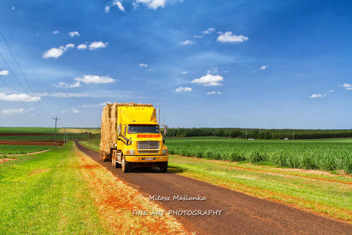 Truck on a road, Queensland, Australia