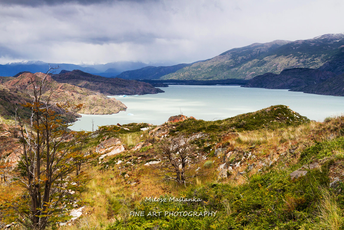 Panorama of Chilean Torres del Paine National Park in Patagonia, Chile