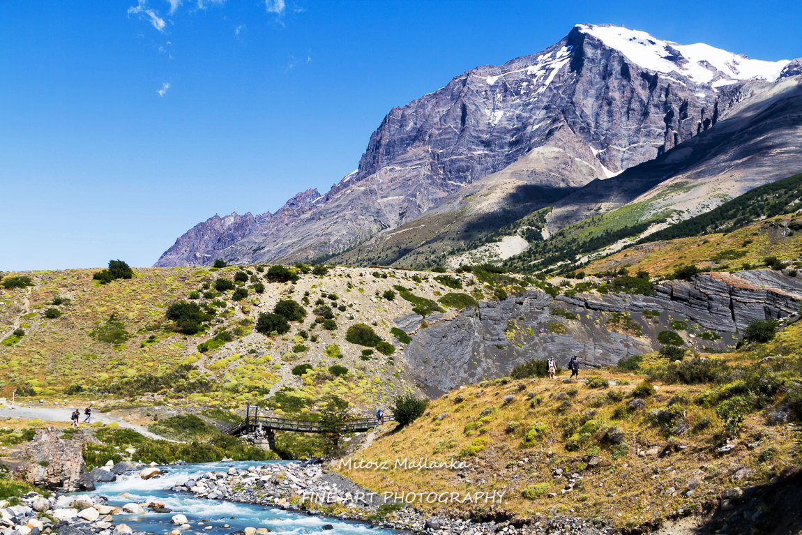 Panorama of Chilean Torres del Paine National Park in Patagonia, Chile