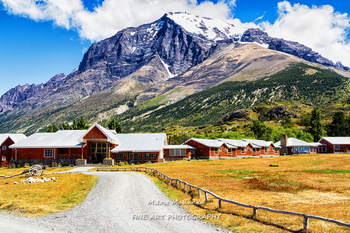 Refugio in Torres del Paine, Patagonia, Chile.