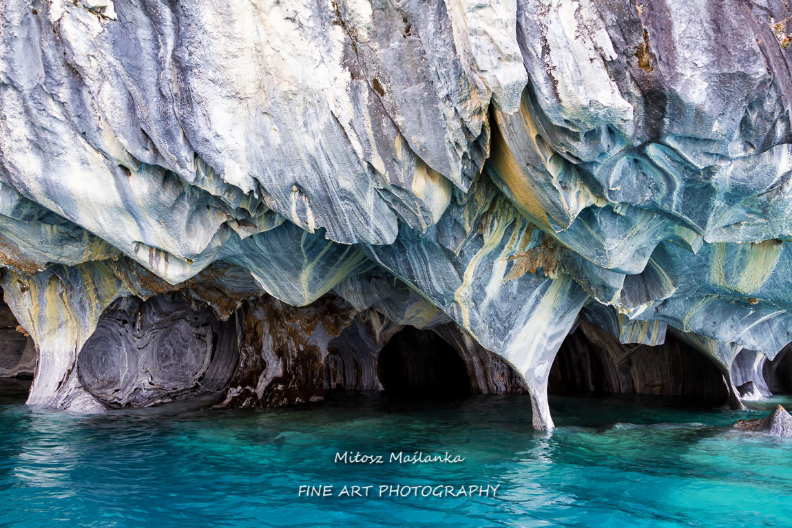 Unique marble caves (Capillas del Marmol)