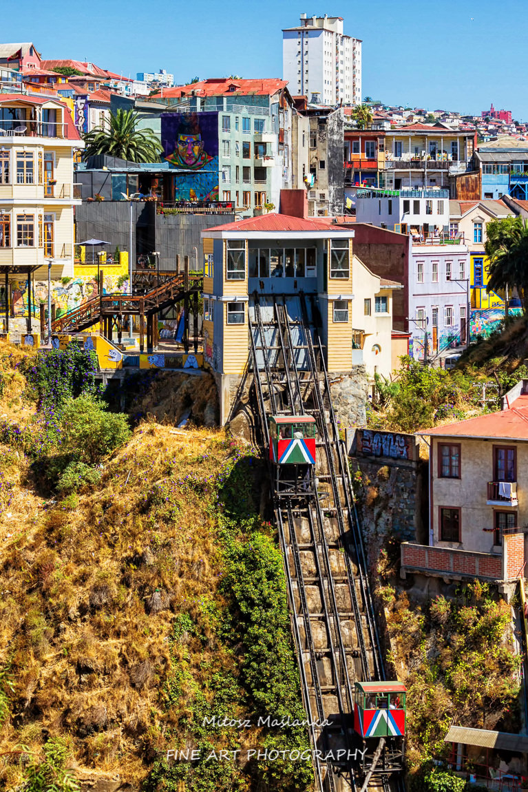 Panoramic view on the historic city of Valparaiso