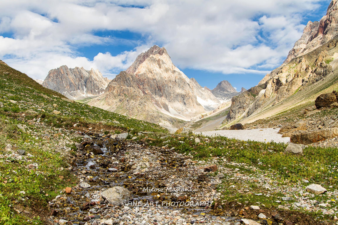 Mountain Landscape of Fan Mountains in summer, Tajikistan, Central Asia