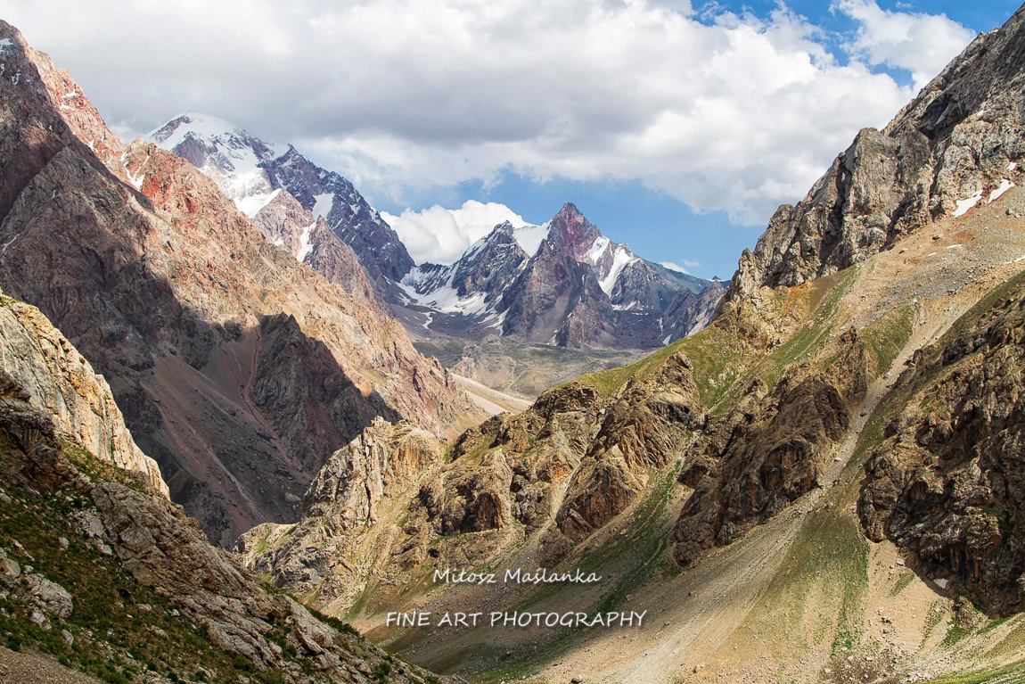 Mountain Landscape of Fan Mountains in summer, Tajikistan, Central Asia