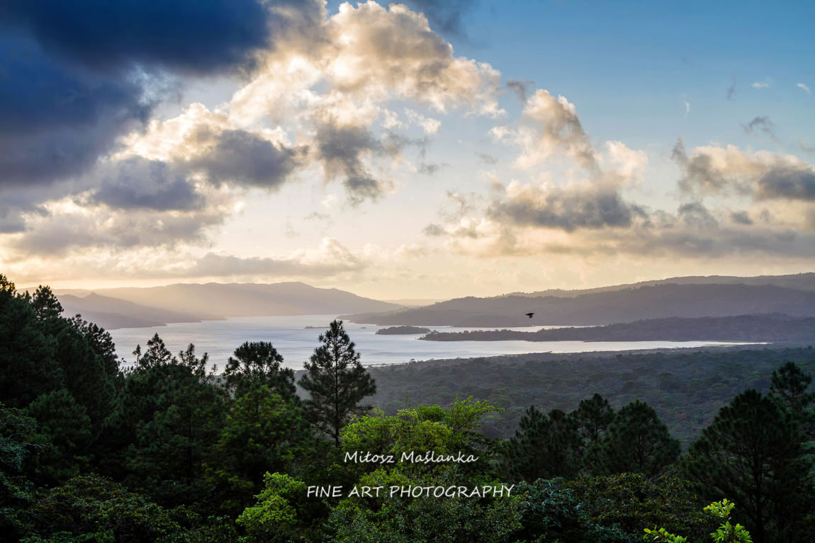 Evening view on Laguna de Arenal from Parque Nacional Volcan Arenal, Costa Rica