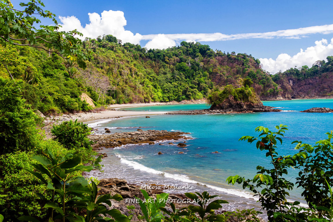 Idyllic bay in Manuel Antonio National Park, Costa Rica