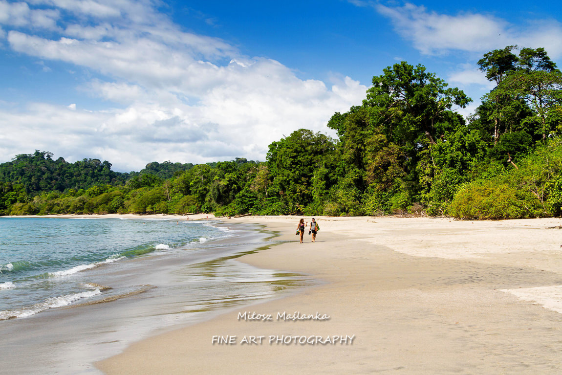 Sandy beach in Manuel Antonio National Park, Costa Rica