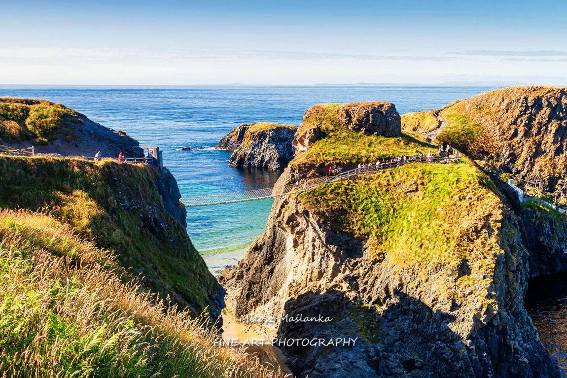 Carric-a-Rede Rope Bridge, Portaneevy in Northern Ireland, United Kingdom