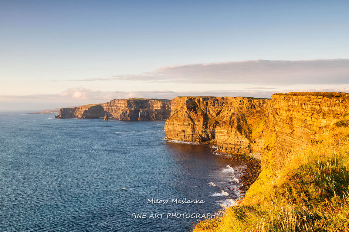 Cliffs Of Moher, County Clare, Ireland. Panoramic picture