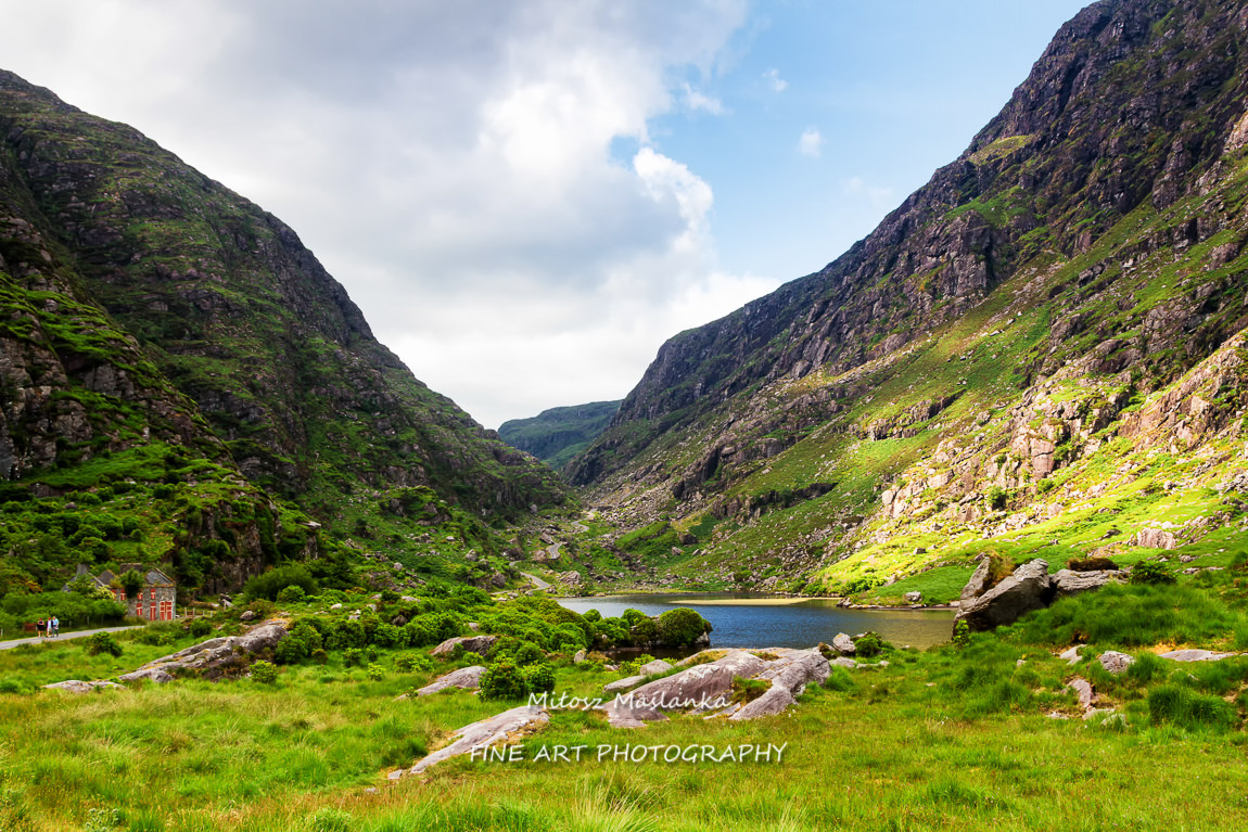 Irish landscape as Gap of Dunloe in Killarney National Park, Kerry, Ireland