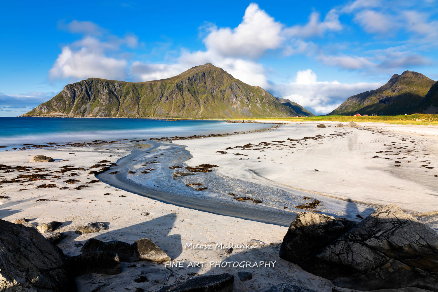 White sands washed by crystal turquoise water. Seascape views fr