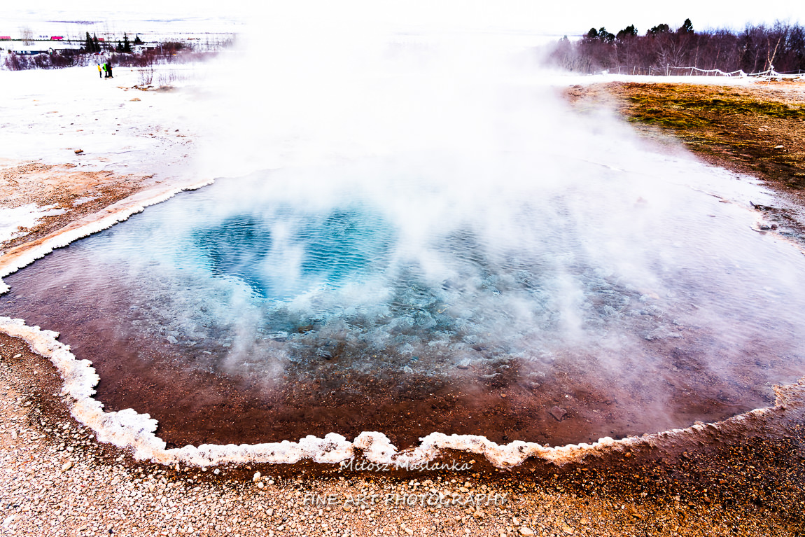 Hot pool in  Geysir