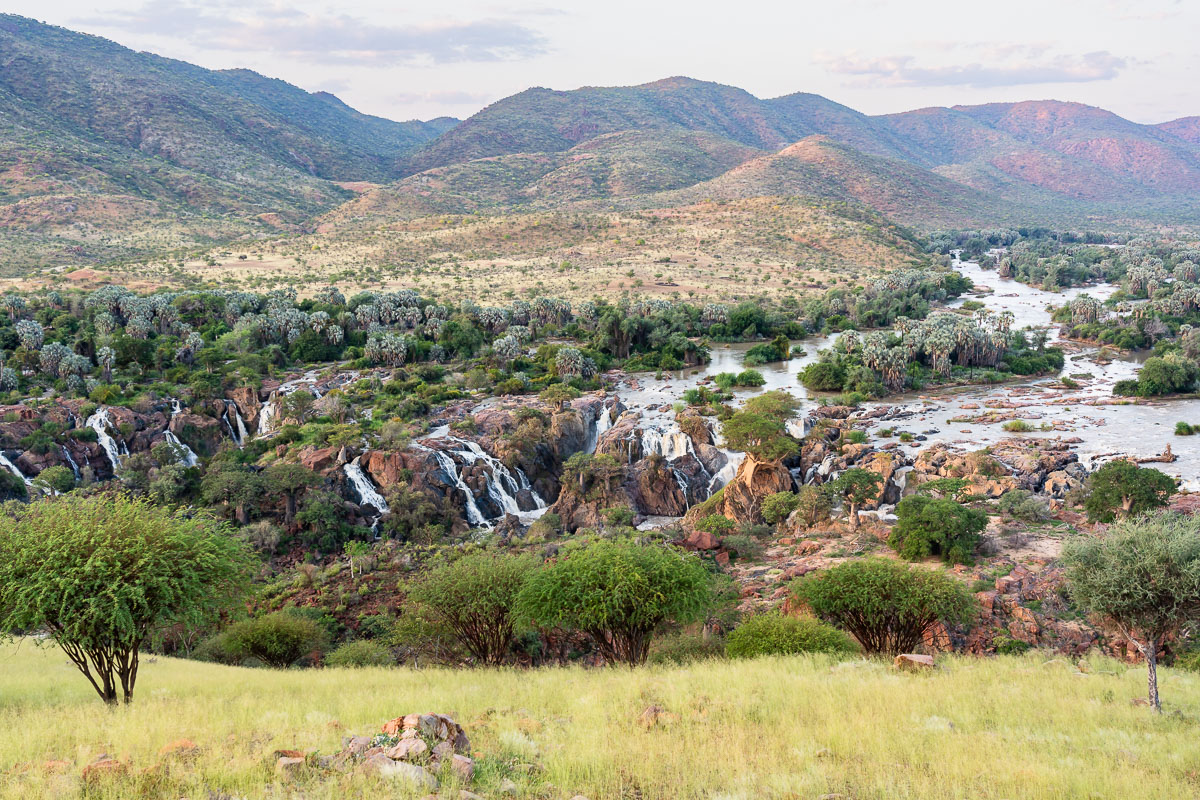 Epupa falls at Namibia/Angola border.